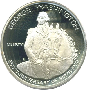 image for: 1982-S 50c Washington PCGS Proof 69 DCameo **Autographed by Donna Pope, 33rd Mint Director**