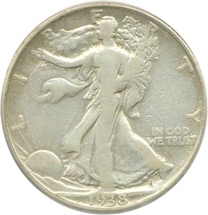 image for: 1938-D 50c ICG F12 Details (Cleaned)