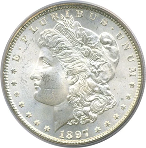 image for: 1897 $1 PCGS MS64