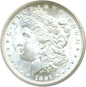 image for: 1897 $1 PCGS MS64