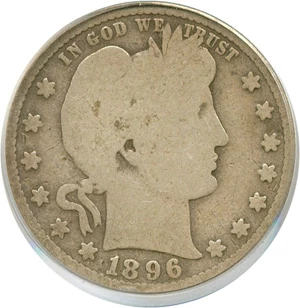 image for: 1896-S 25c PCGS Good-4