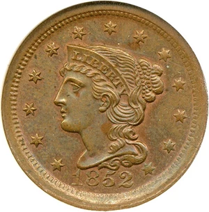 image for: 1852 1c NGC MS64 BN
