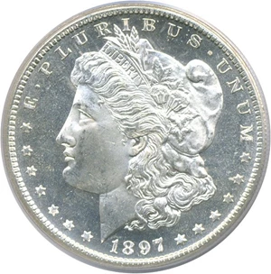 image for: 1897-S $1 PCGS MS63 PL