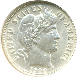 image for: 1909-S 10c NGC MS64