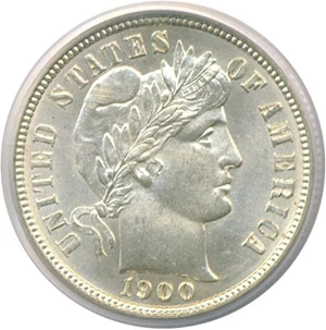 image for: 1900-S 10c PCGS/CAC MS65