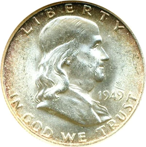 image for: 1949 50c ANACS MS63