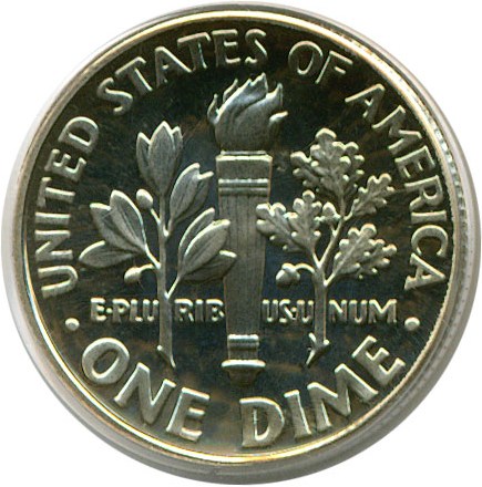 image for: 2001-S 10c  PCGS Proof 69 Cameo