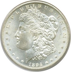 image for: 1894-S $1 PCGS MS65