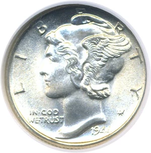 image for: 1944-S 10c NGC MS66 FB