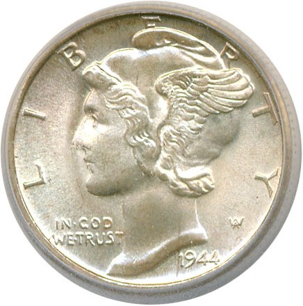 image for: 1944-D 10c  ICG MS67 