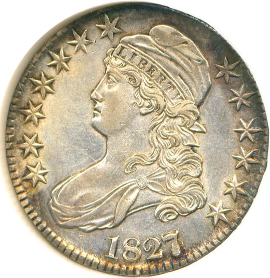 image for: 1827/6 50c  DGS XF45 (O-102; Cleaned)