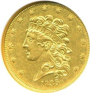 image for: 1835 $5 NGC AU55