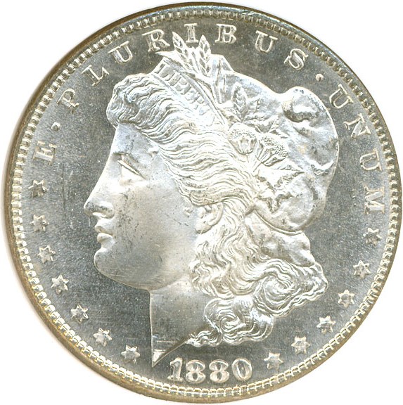 image for: 1880-S $1  NGC MS66 DMPL