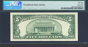 image for: 1950 $5 PMG AU58 EPQ (Fr.1961F)