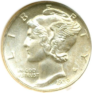 image for: 1939-D 10c NGC MS66 FB