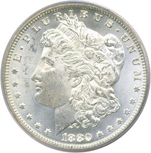 image for: Top 100 VAM: 1880/79-CC $1 Rev.'78 (VAM-4) PCGS MS63