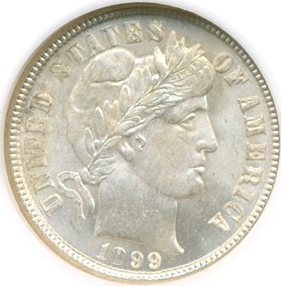 image for: 1899 10c  NGC MS65