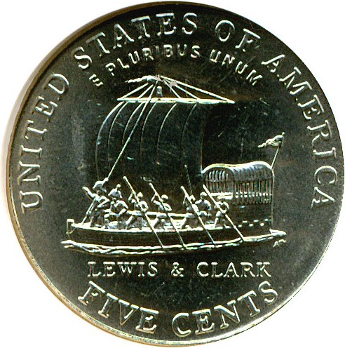 image for: 2004-P 5c Keel Boat NGC MS66 