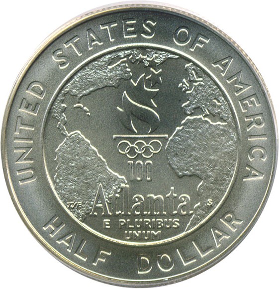 image for: 1995-S 50c Olympic Baseball PCGS MS69 