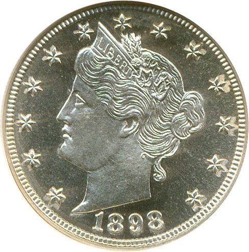 image for: 1898 5c  NGC Proof 66 Cameo *Star*