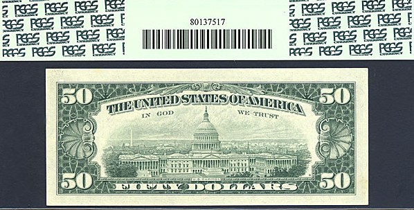 image for: Fr.2113J 1963A $50  PCGS Choice CU64 PPQ  [J00362891A]