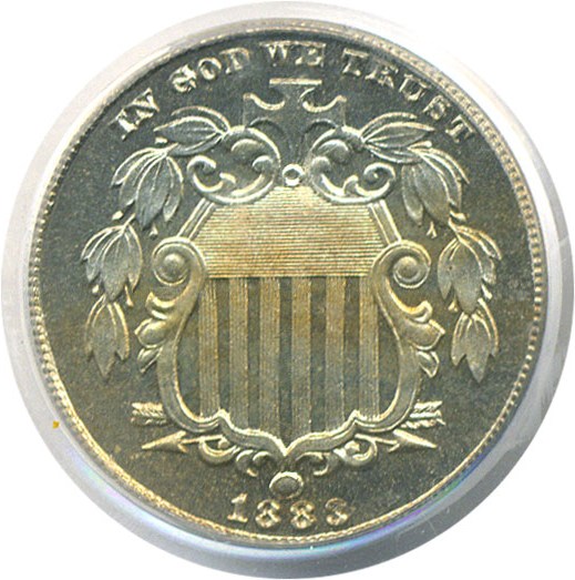 image for: 1883 5c Shield PCGS Proof 66 Cameo