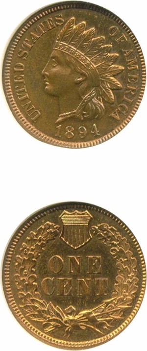 image for: 1894 1c NGC Proof 66 RD