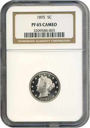 image for: 1895 5c NGC Proof 65 Cameo