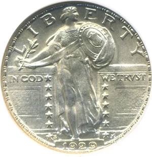 image for: 1929-S 25c NGC MS66 FH