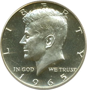 image for: 1965 50c SMS PCGS MS67 Cameo