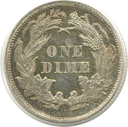 image for: 1863 10c  PCGS Proof 63 