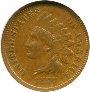 image for: 1877 1c NGC XF45 BN