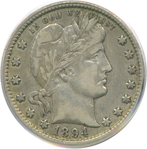 image for: 1894-O 25c PCGS XF40