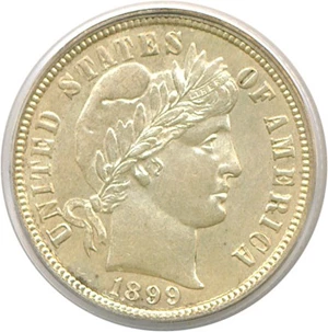 image for: 1899-O 10c PCGS MS63