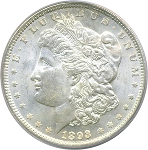 image for: 1893 $1 PCGS MS63