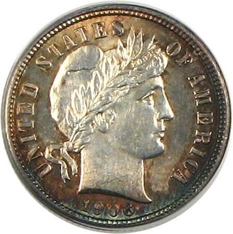 image for: 1906-D 10c  PCGS MS63 *Color*