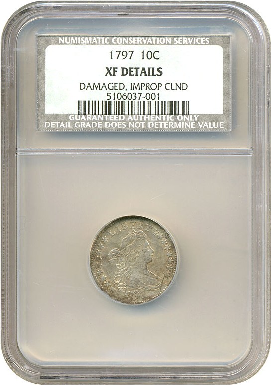 image for: 1797 10C NCS XF Details (Damaged, Improperly Cleaned)