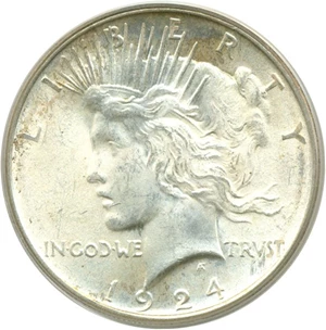 image for: 1924 $1 PCGS MS66