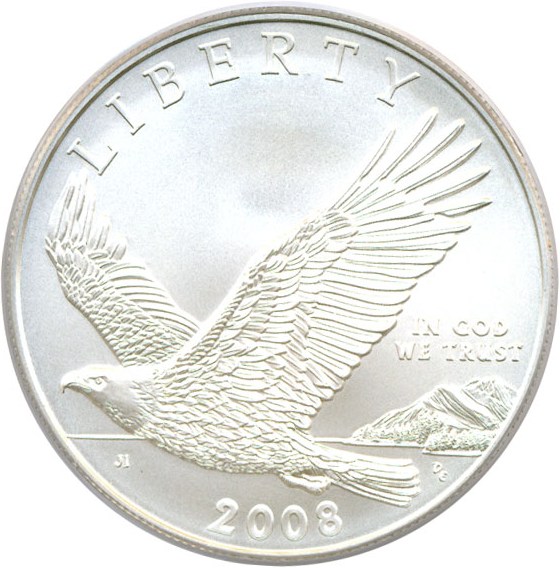 image for: 2008-P $1 Bald Eagle PCGS MS69 