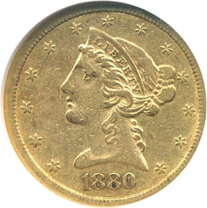 image for: 1880-CC $5 NGC VF30