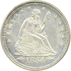 image for: 1854 25c Arrows PCGS/CAC MS63