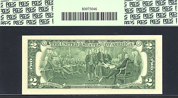 image for: Fr.1937L* 2003 $2  PCGS Gem CU65 PPQ [L00003285] *Star* 