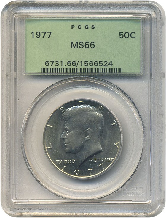 image for: 1977 50c  PCGS MS66 