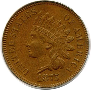 image for: 1875 1c PCGS MS64 BN