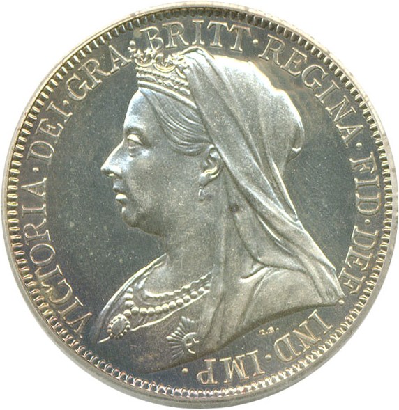 image for: Great Britain: 1893 Florin  PCGS Proof 63 Cameo