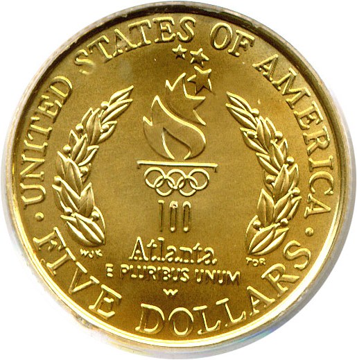 image for: 1996-W $5 Flag PCGS MS69 