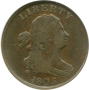 image for: 1803 1/2c NGC VF25 BN