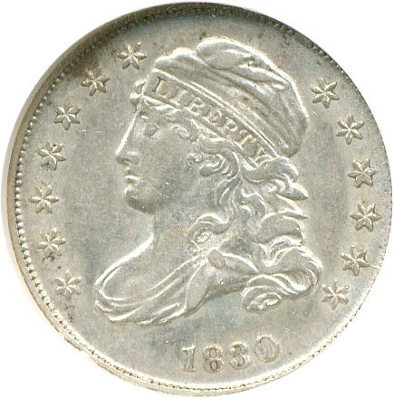 image for: 1830/29 10c Medium NGC AU55 (JR-5)