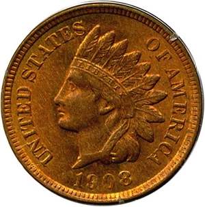image for: 1908 1c PCGS MS63 RB