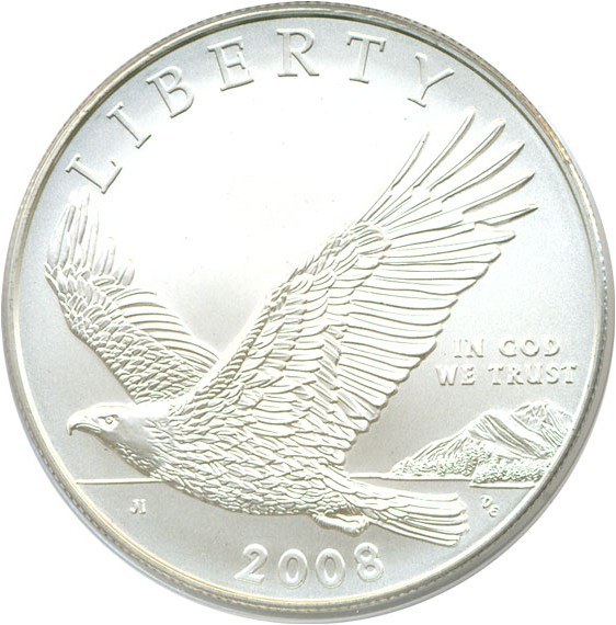 image for: 2008-P $1 Bald Eagle PCGS MS69 